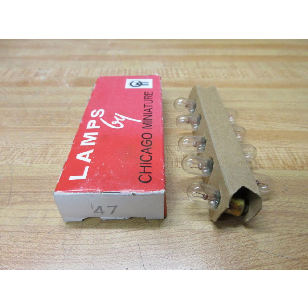 Chicago Miniature 47 Miniature Lamp Light Bulb CM47 (Pack of 9)