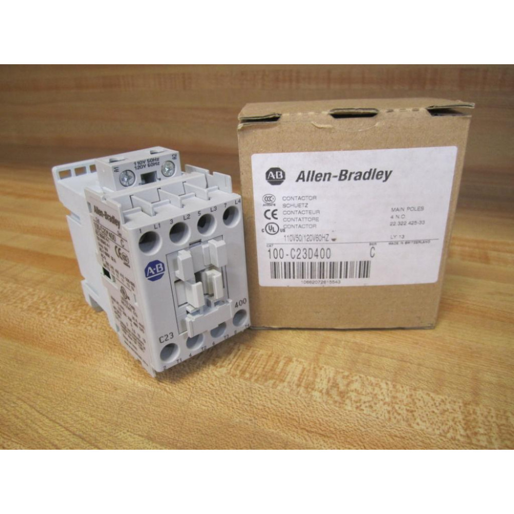 Allen Bradley 100-C23D400 Contactor 100C23D400 Ser.C