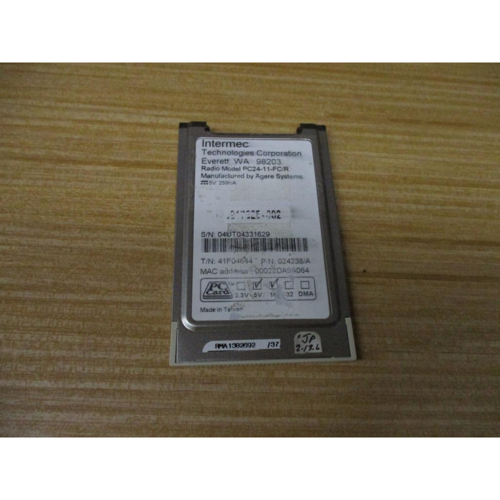Intermec PC24-11-FCR Agere Systems Radio 024238A - Used