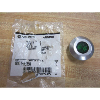Allen Bradley 800T-N159G Green Cap Push Button 800TN159G