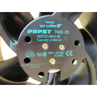Papst W2S130-BM15-98 EBM Fan 7400ES - Used