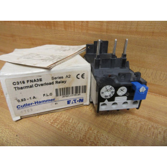Cutler Hammer C316 FNA3E Eaton Thermal Overload Relay C316FNA3E