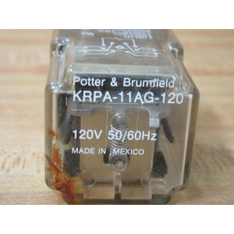 Potter & Brumfield KRPA-11AG-120-V AC Relay KRPA-11AG-120VAC - Used