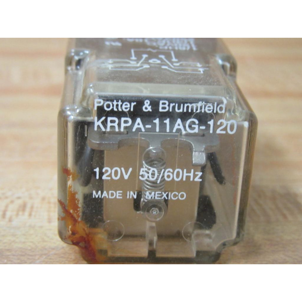Potter & Brumfield KRPA-11AG-120-V AC Relay KRPA11AG120 16HP 120VAC - Used