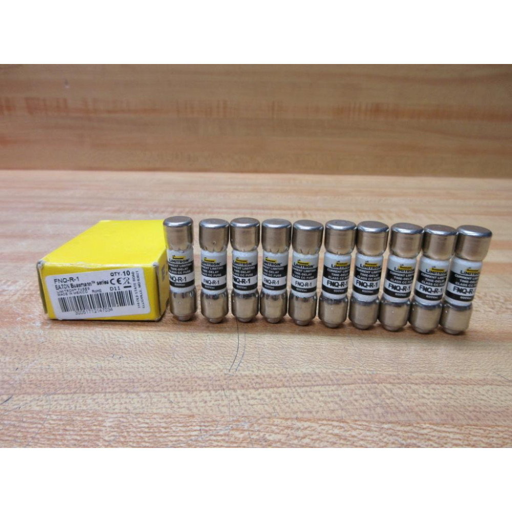 Buss FNQ-R-1 Bussmann Fuse Cross Ref 6F11 (Pack of 10)
