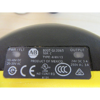 Allen Bradley 800Z-GL2065 No Touch Switch - Used