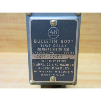 Allen Bradley 802T-R2TD Time Delay Limit Switch 802TR2TD