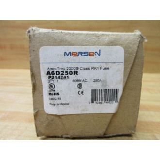 Gould Shawmut Ferraz A6D250R Mersen Fuse Cross Ref 4TCJ8 Smart Spot