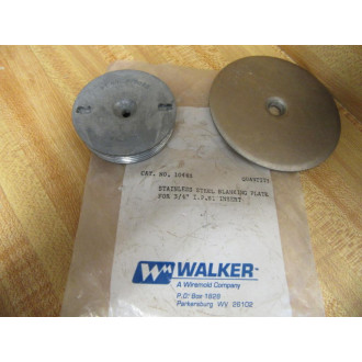 Walker 1044S Wiremold Stainless Steel Blanking Plate 34"