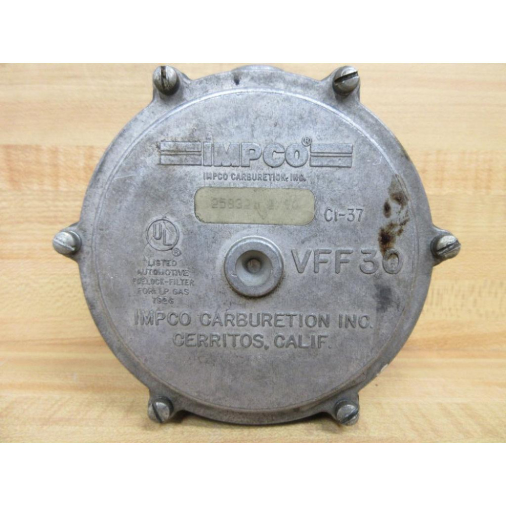 Impco VFF 30 LockOff Filter 25832 - Used