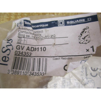 Telemecanique GVA-D0110 Contact Block 034353