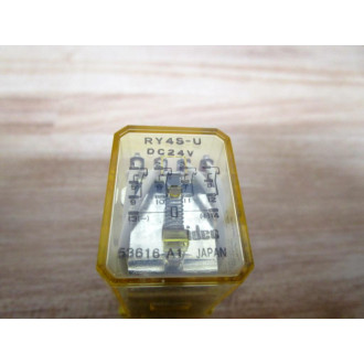 IDEC RY4S-U-DC24V Relay  RY4S-U-24V DC 24VDC (Pack of 5) - New No Box