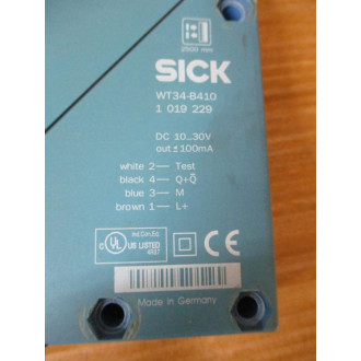 Sick WT34-B410 Photoelectric Sensor 1019229 - Used
