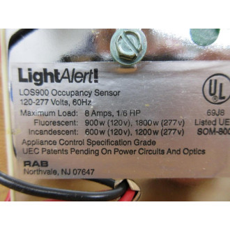 RAB LOS900 LightAlert! Smart Switch Occupancy Sensor - New No Box