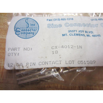 Sine X219-3K00-A6 Connector 18 Pin Plug 12GA - New No Box