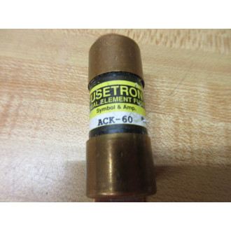 Buss ACK-60 Bussmann Fuse Cross Ref 1CR61 (Pack of 5) - Used