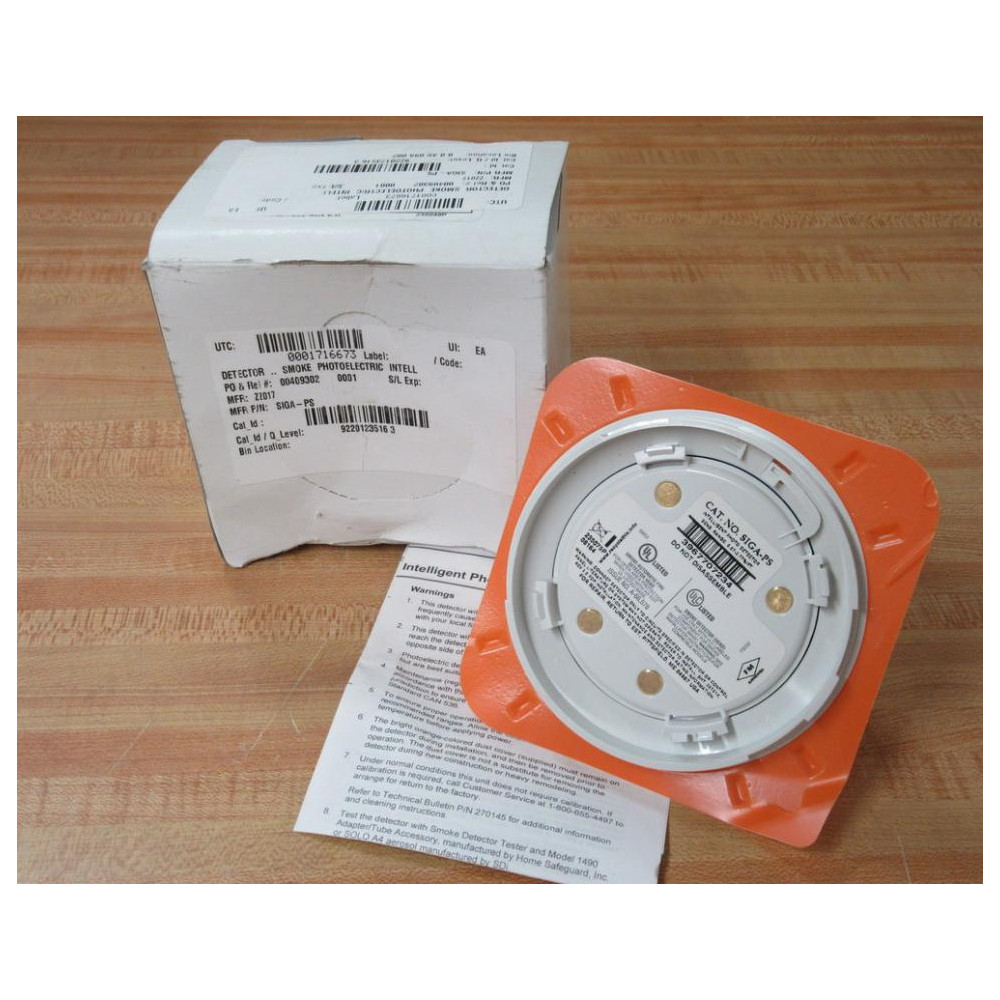 UTC SIGA-PS ADT Photoelectric Smoke Detector SIGAPS