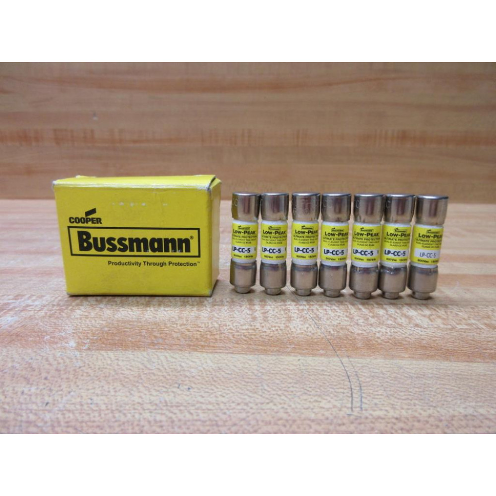 Buss LP-CC-5 Bussmann Fuse Cross Ref 1CX61 (Pack of 7)