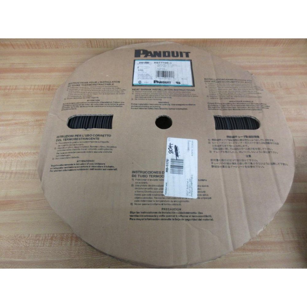 Panduit HSTT100-C Heat Shrink Tubing HSTT100C Approx. 80 Feet