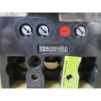 General Electric THFK236F000 Circuit Breaker 125 AMP - Used