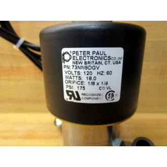 Peter Paul Electronics 73NN9DGV Solenoid Valve - Used