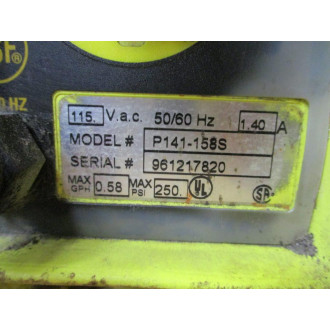 LMI Milton Roy P141-158S Chemical Metering Pump P141158S Chipped Corners - Used