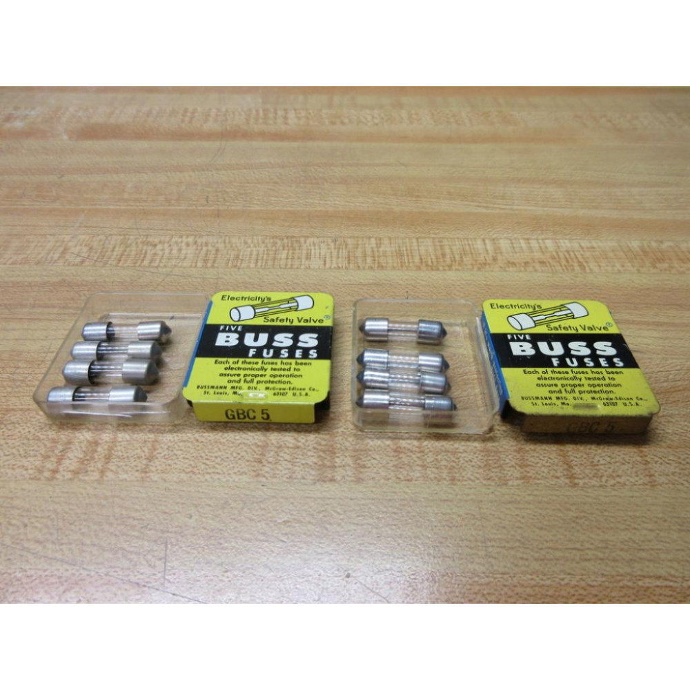 Buss GBC-5 Bussmann Fuse GBC5 Metal Strip Element (Pack of 8)