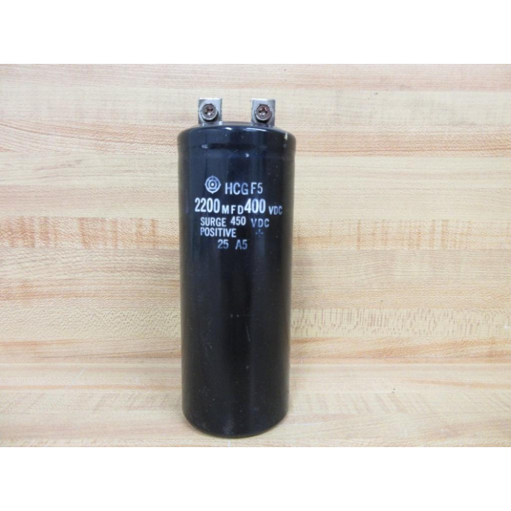 Hitachi HCGF5 Capacitor 2200 MFD, 400 VDC - Used