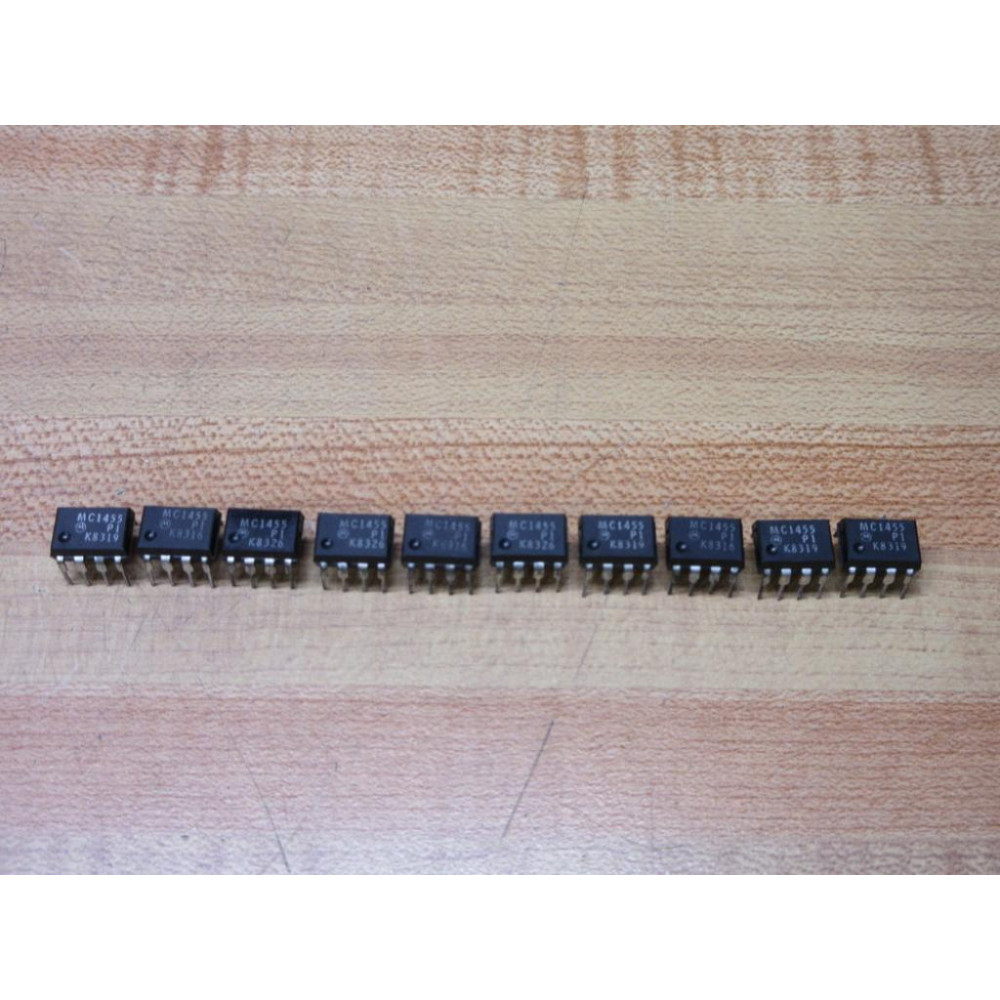 Motorola MC1455P1 Timing Circuit IC Chip MC1455 (Pack of 10) - New No Box