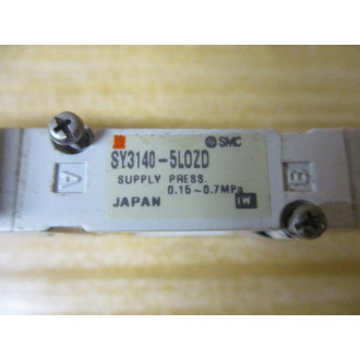 SMC SY3140-5LOZD Solenoid Valve SY31405LOZD - Used
