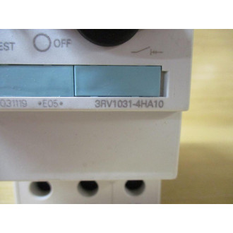 Siemens 3RV1031-4HA10 Circuit Breaker 40-50 AMP Small Crack - New No Box