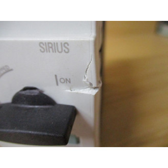 Siemens 3RV1031-4HA10 Circuit Breaker 40-50 AMP Small Crack - New No Box