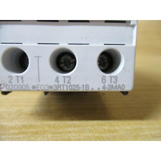 Siemens 3RT1025-1BB44-3MA0 Contactor 3RT10251BB443MA0 - Used