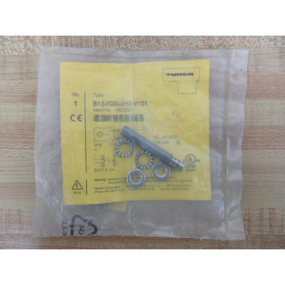 Turck BI1,5-EG08K-AP6X-V1131 Inductive Sensor 4602220