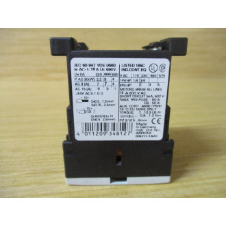 Siemens 3RT1-015-1AK62 Contactor 3RT10151AK62 - New No Box