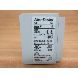 Allen Bradley 100-F Auxiliary Contact 100F Mounted - New No Box