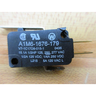 Honeywell V7-1C17D8-015-1 Miniature Switch A1M6-1676-179 Chipped - Used