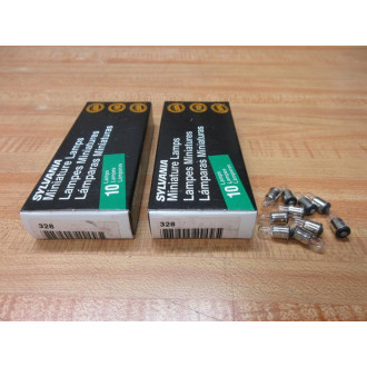 Sylvania 328 Miniature Lamp Light Bulb (Pack of 20)