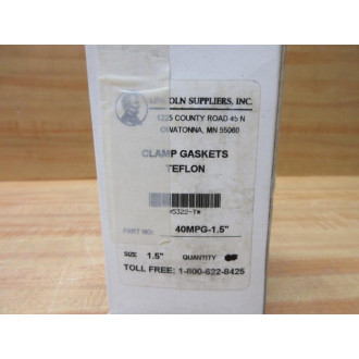 Lincoln Suppliers 40MPG-1.5 Clamp Gasket 40MPG15 (Pack of 32) - New No Box