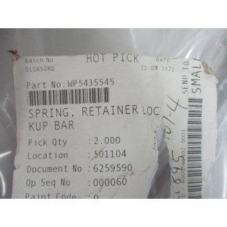 WP5435545 Spring, Retainer