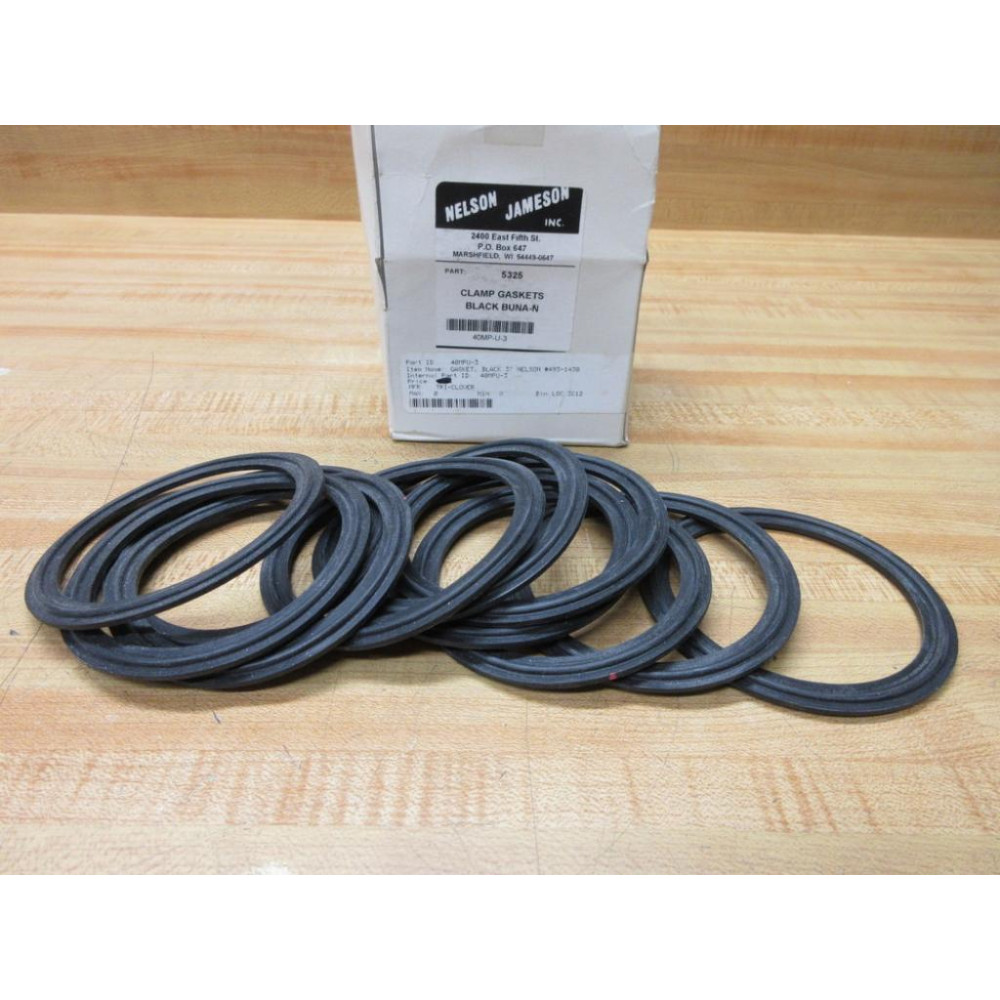 Nelson-Jameson 5325 Clamp Gasket 40MP-U-3 (Pack of 11)