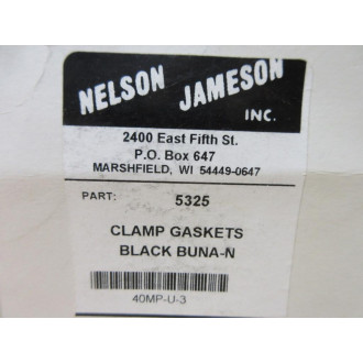 Nelson-Jameson 5325 Clamp Gasket 40MP-U-3 (Pack of 11)