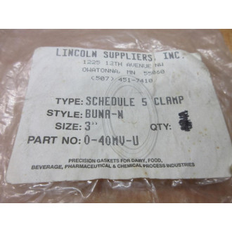 Lincoln Suppliers 0-40MV-U Clamp Gasket 040MVU (Pack of 15)