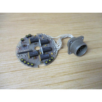 18159 Circular Circuit Board W Connector - Used