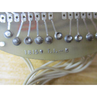 18159 Circular Circuit Board W Connector - Used