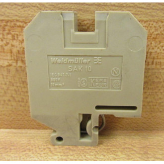 Weidmuller SAK-10 Terminal End SAK10 0110060000 (Pack of 30) - Used
