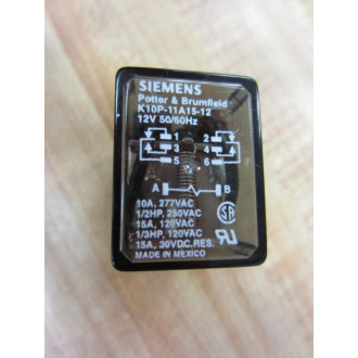 Potter & Brumfield Siemens K10P-11A15-12V Relay K10P-11A15-12 - New No Box
