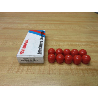 Sylvania 30130PILOTTLLR Red Pilot Light Lens Cap 321430 (Pack of 10)