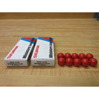Sylvania 30130PILOTTLLR Red Pilot Light Lens Cap 321430 (Pack of 10)