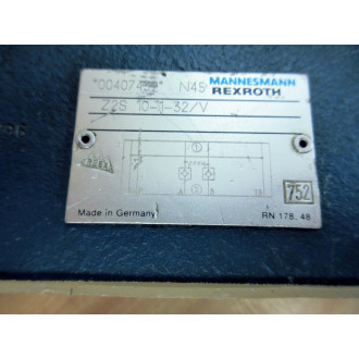 Mannesmann Rexroth Z2S 10-1-32V Hydraulic Valve Z2S10132V - New No Box